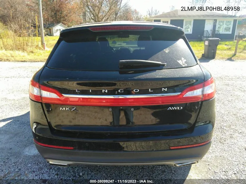 2LMPJ8LP0HBL48958 2017 Lincoln Mkx Reserve