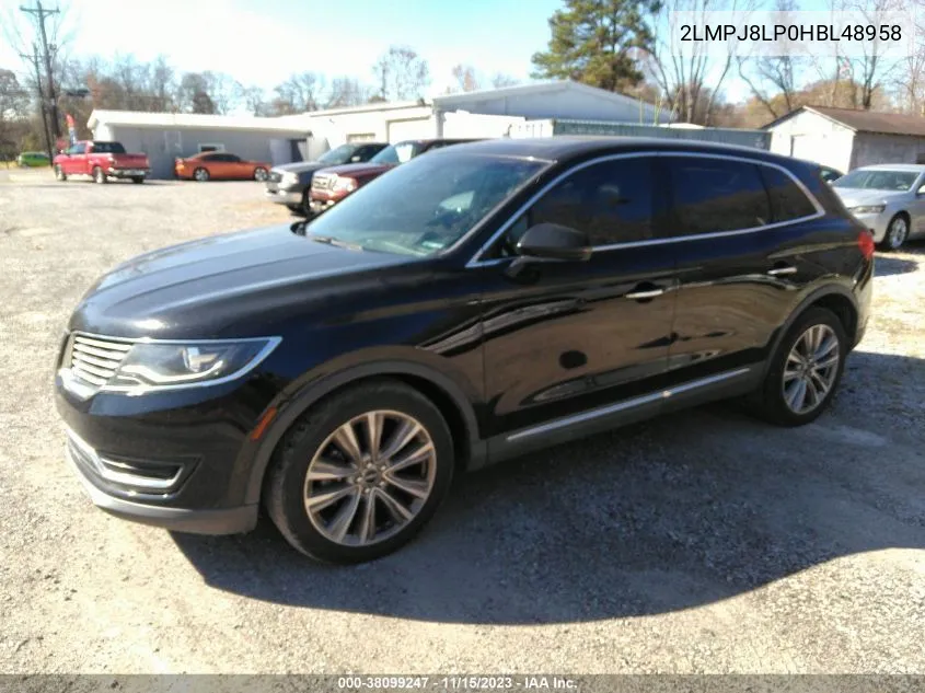 2LMPJ8LP0HBL48958 2017 Lincoln Mkx Reserve