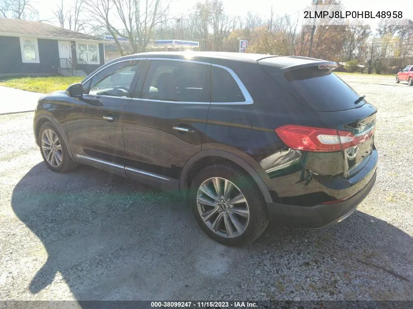 2017 Lincoln Mkx Reserve VIN: 2LMPJ8LP0HBL48958 Lot: 38099247