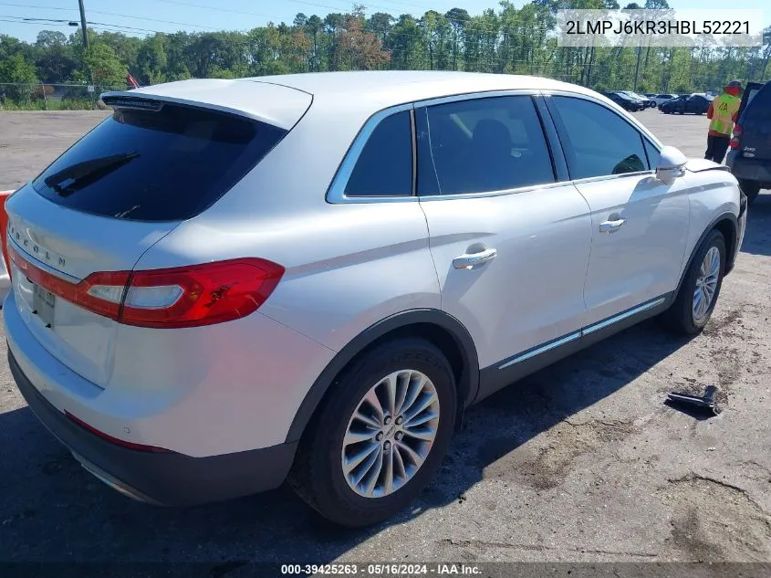 2LMPJ6KR3HBL52221 2017 Lincoln Mkx Select