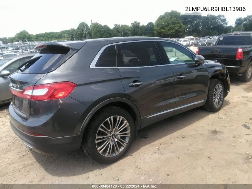 2LMPJ6LR9HBL13986 2017 Lincoln Mkx Reserve