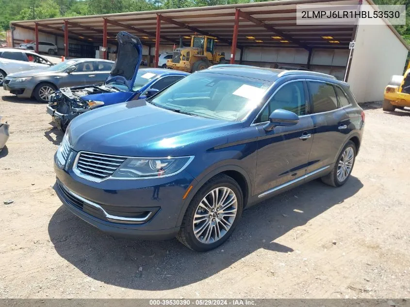 2017 Lincoln Mkx Reserve VIN: 2LMPJ6LR1HBL53530 Lot: 39530390