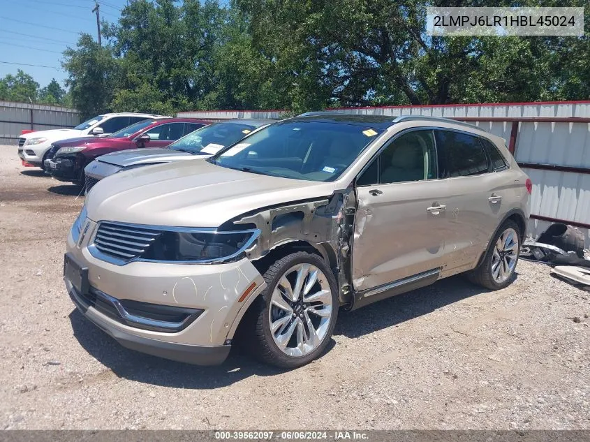 2LMPJ6LR1HBL45024 2017 Lincoln Mkx Reserve