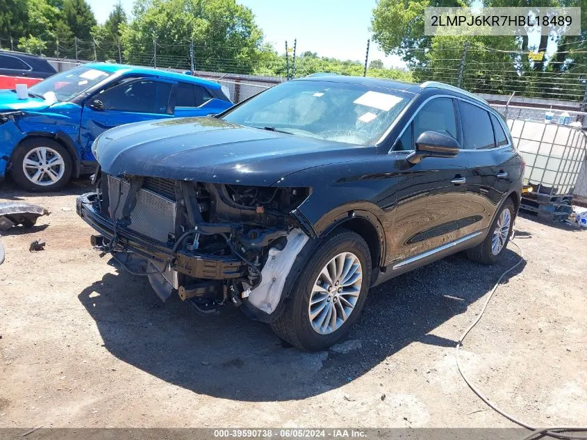 2017 Lincoln Mkx Select VIN: 2LMPJ6KR7HBL18489 Lot: 39590738