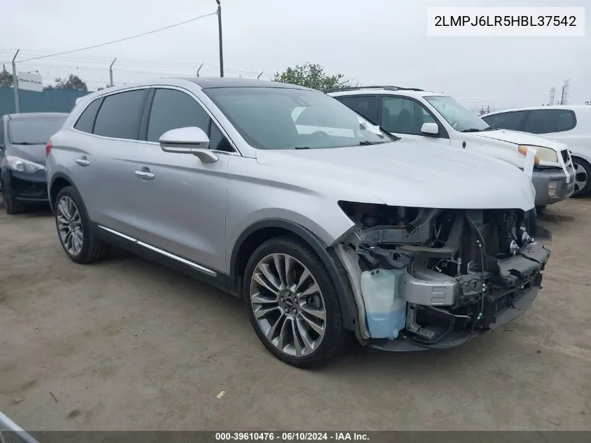 2017 Lincoln Mkx Reserve VIN: 2LMPJ6LR5HBL37542 Lot: 39610476