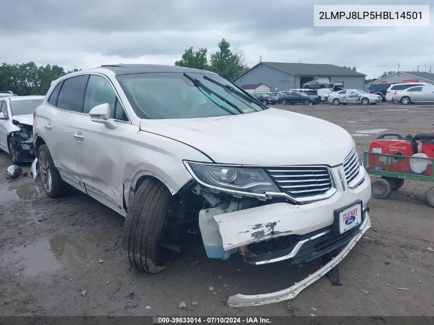 2LMPJ8LP5HBL14501 2017 Lincoln Mkx Reserve