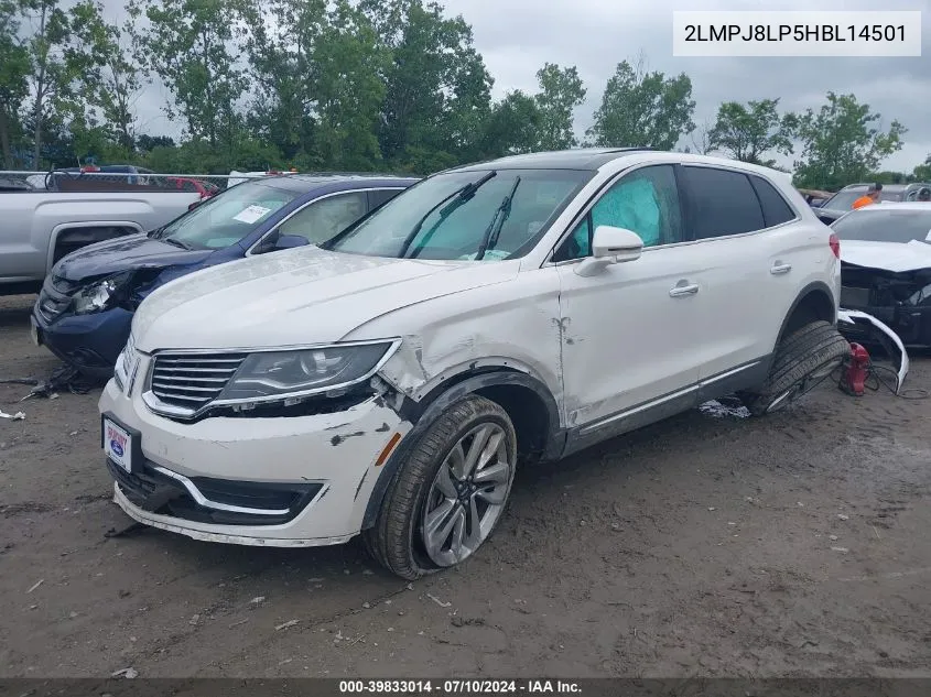 2LMPJ8LP5HBL14501 2017 Lincoln Mkx Reserve