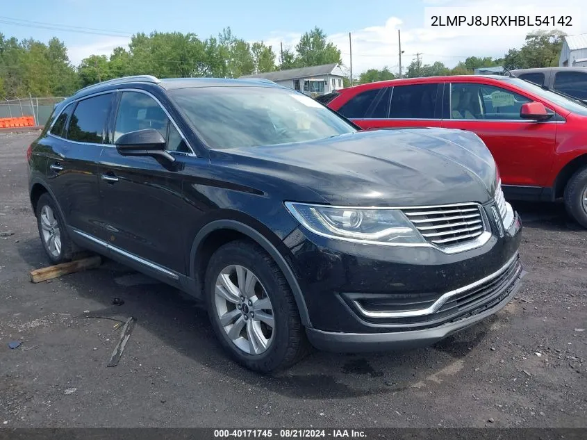 2017 Lincoln Mkx Premiere VIN: 2LMPJ8JRXHBL54142 Lot: 40171745