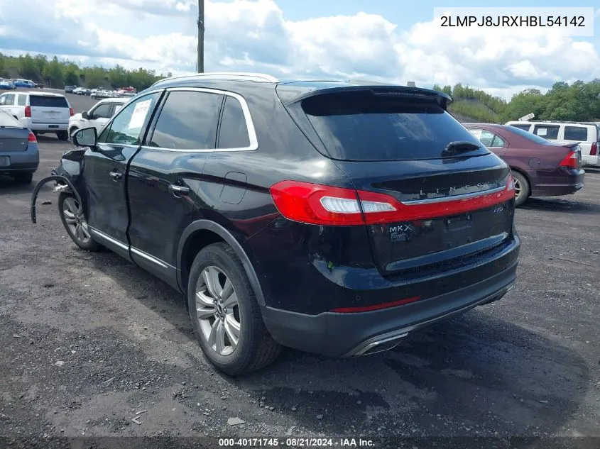 2LMPJ8JRXHBL54142 2017 Lincoln Mkx Premiere