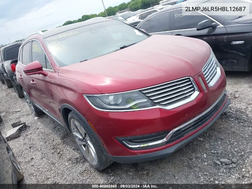 2LMPJ6LR5HBL12687 2017 Lincoln Mkx Reserve