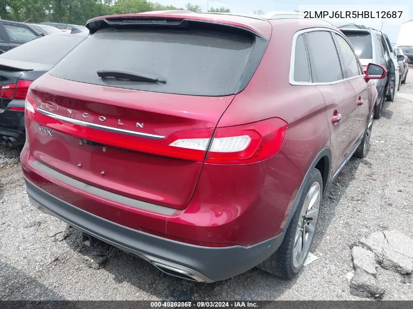 2LMPJ6LR5HBL12687 2017 Lincoln Mkx Reserve