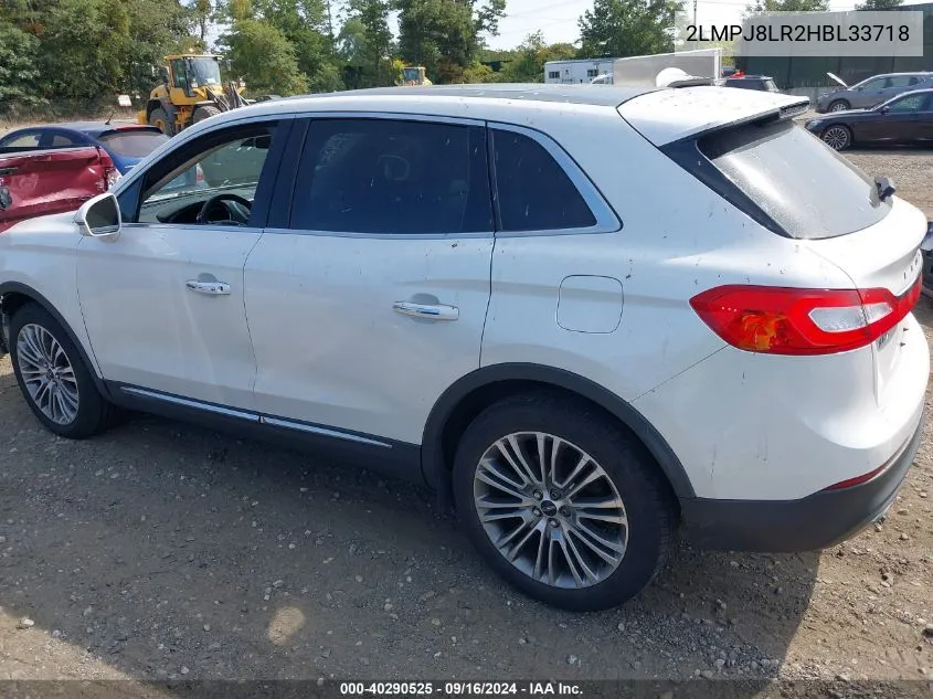 2LMPJ8LR2HBL33718 2017 Lincoln Mkx Reserve