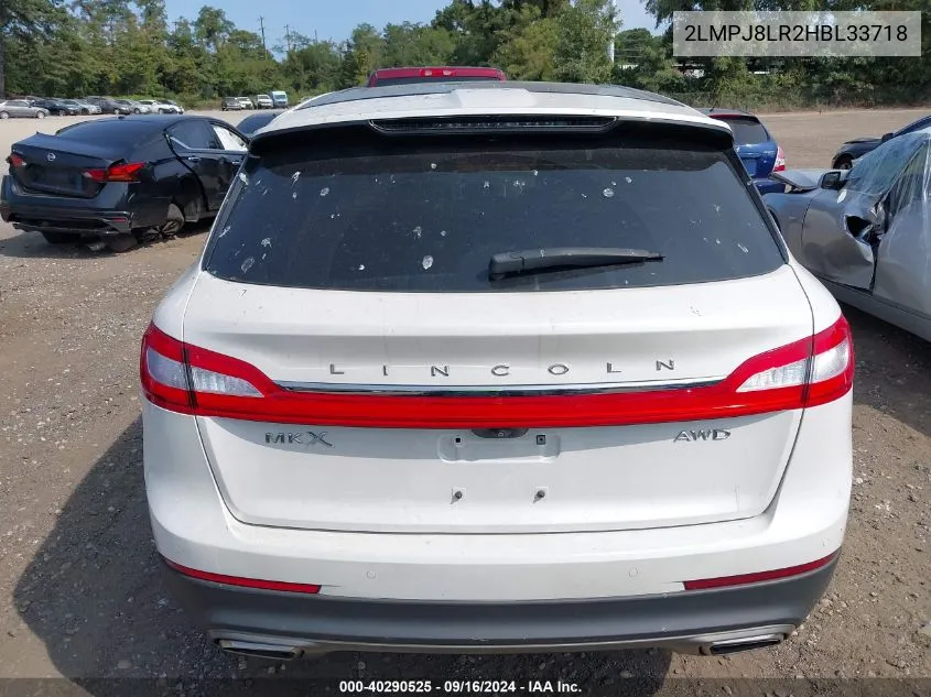 2017 Lincoln Mkx Reserve VIN: 2LMPJ8LR2HBL33718 Lot: 40290525