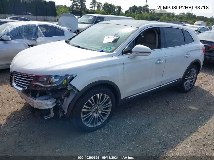 2LMPJ8LR2HBL33718 2017 Lincoln Mkx Reserve