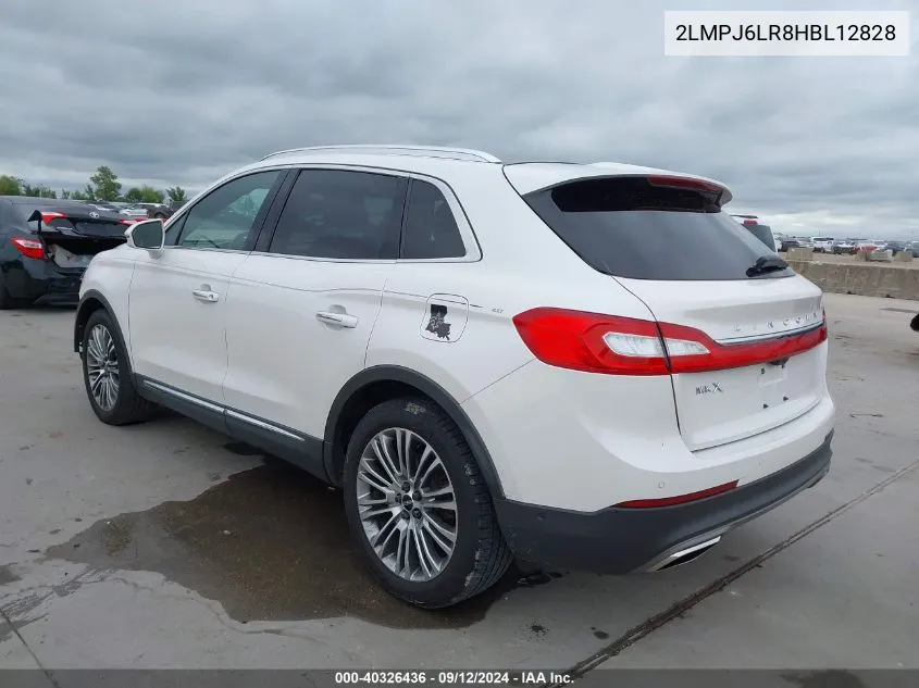 2017 Lincoln Mkx Reserve VIN: 2LMPJ6LR8HBL12828 Lot: 40326436