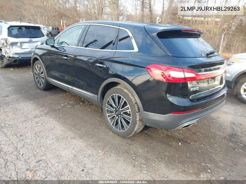 2LMPJ9JRXHBL29263 2017 Lincoln Mkx Black Label
