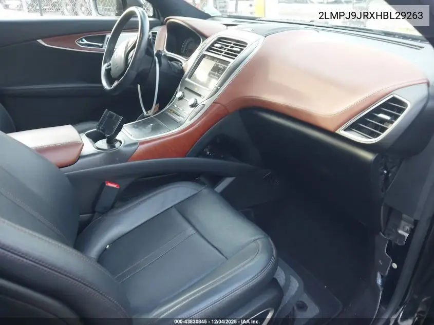 2LMPJ9JRXHBL29263 2017 Lincoln Mkx Black Label