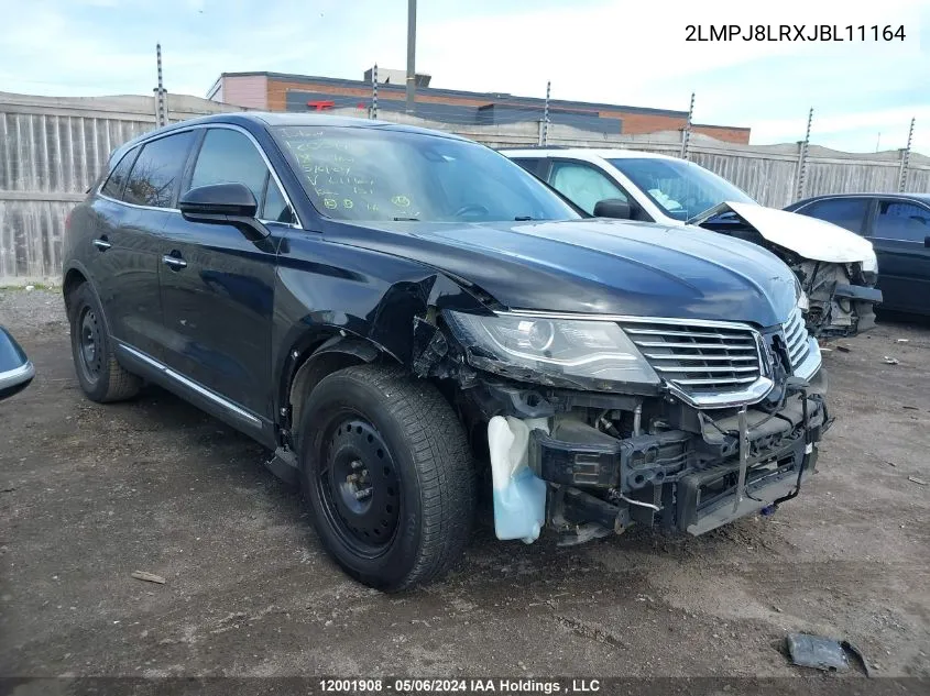 2LMPJ8LRXJBL11164 2018 Lincoln Mkx Reserve