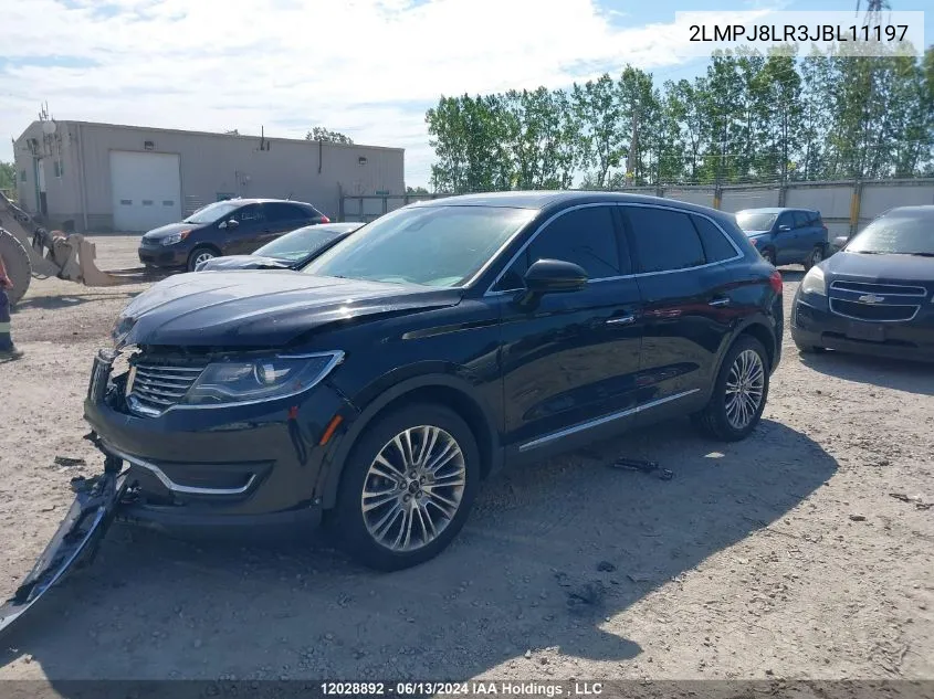 2LMPJ8LR3JBL11197 2018 Lincoln Mkx Reserve