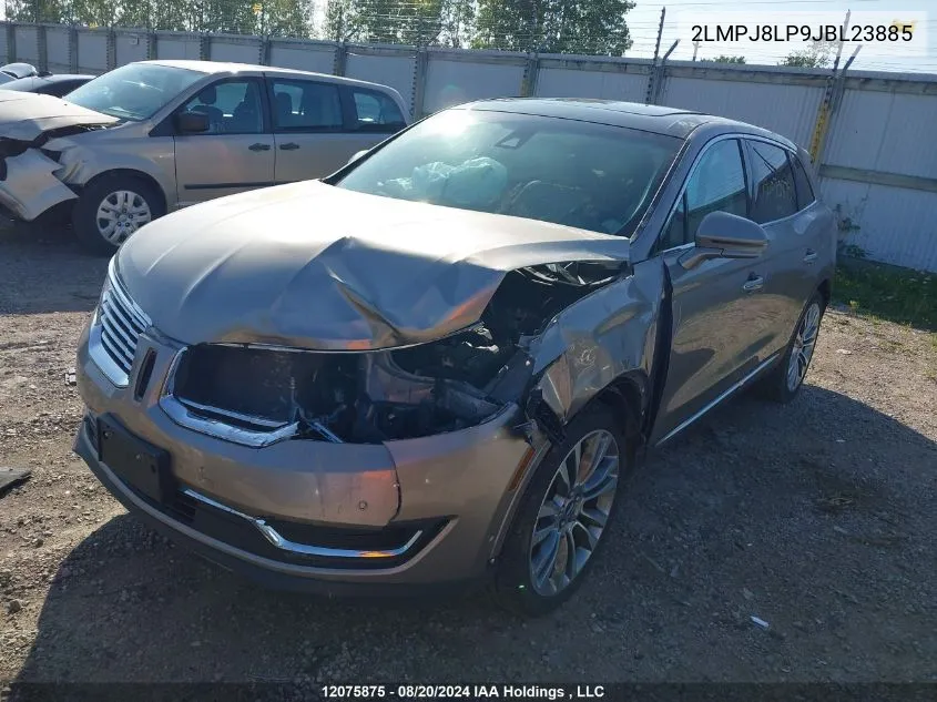 2LMPJ8LP9JBL23885 2018 Lincoln Mkx Reserve