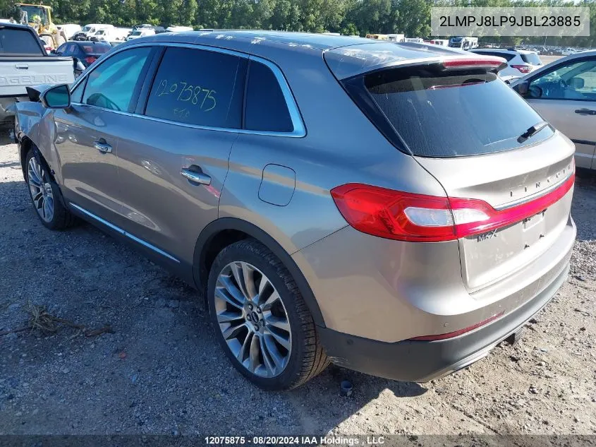 2LMPJ8LP9JBL23885 2018 Lincoln Mkx Reserve