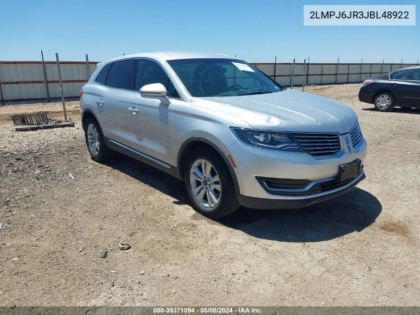 2LMPJ6JR3JBL48922 2018 Lincoln Mkx Premiere