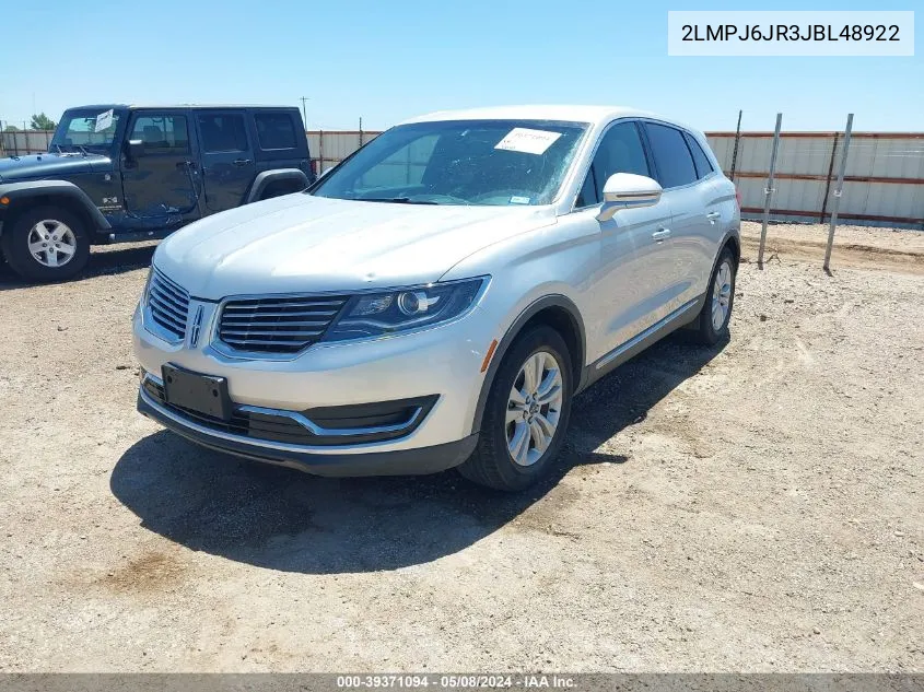 2LMPJ6JR3JBL48922 2018 Lincoln Mkx Premiere