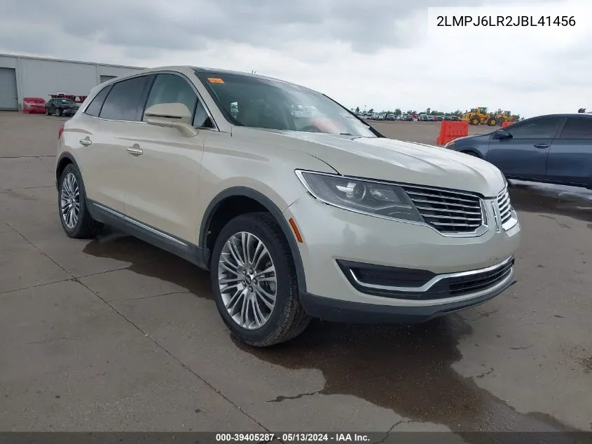 2LMPJ6LR2JBL41456 2018 Lincoln Mkx Reserve