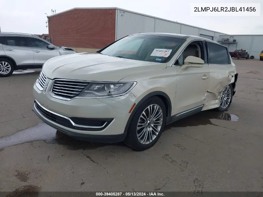 2LMPJ6LR2JBL41456 2018 Lincoln Mkx Reserve