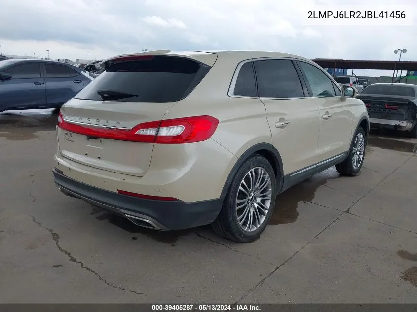 2LMPJ6LR2JBL41456 2018 Lincoln Mkx Reserve