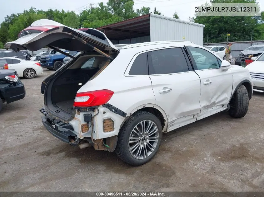 2LMPJ6LR7JBL12311 2018 Lincoln Mkx Reserve