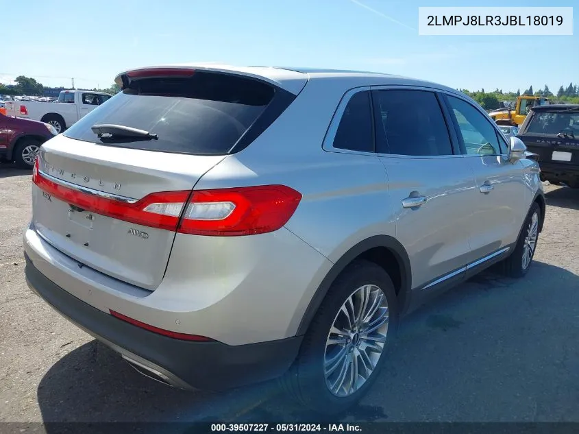 2LMPJ8LR3JBL18019 2018 Lincoln Mkx Reserve