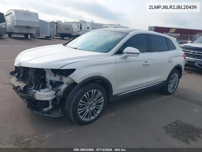 2LMPJ8LR2JBL20439 2018 Lincoln Mkx Reserve