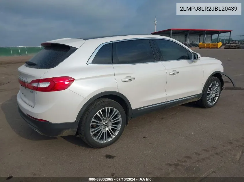 2LMPJ8LR2JBL20439 2018 Lincoln Mkx Reserve