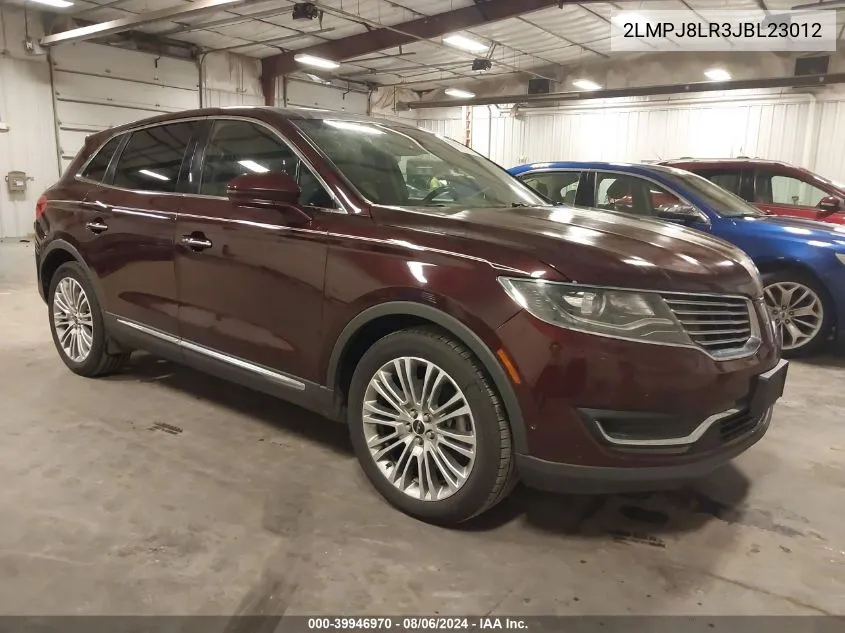 2LMPJ8LR3JBL23012 2018 Lincoln Mkx Reserve