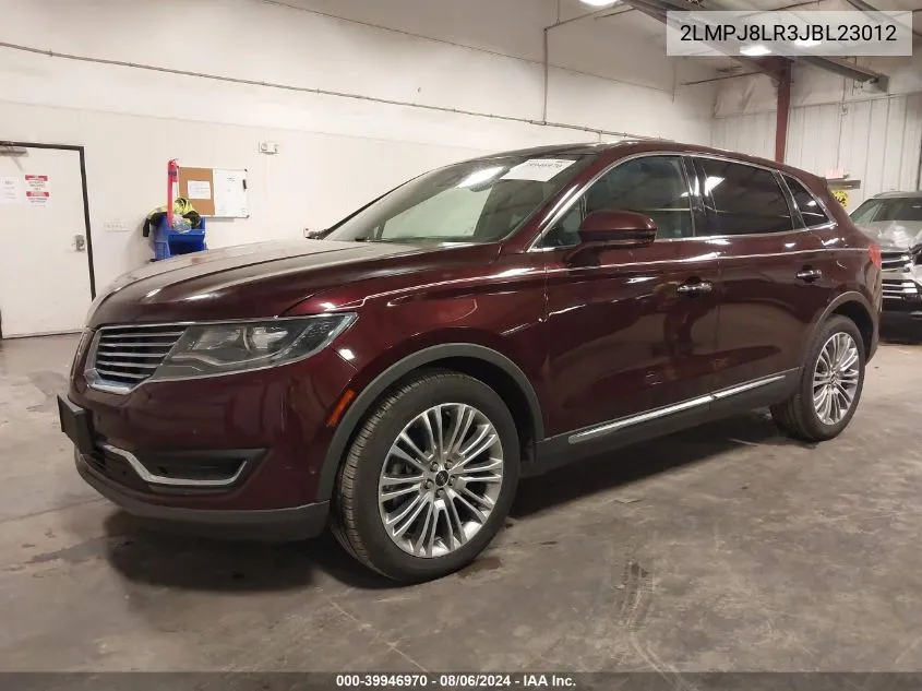 2LMPJ8LR3JBL23012 2018 Lincoln Mkx Reserve