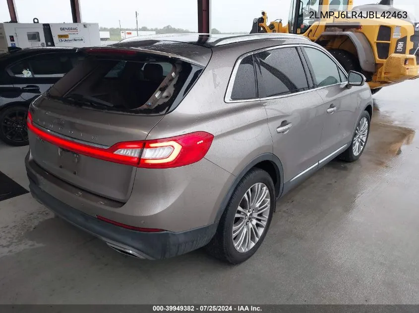 2LMPJ6LR4JBL42463 2018 Lincoln Mkx Reserve