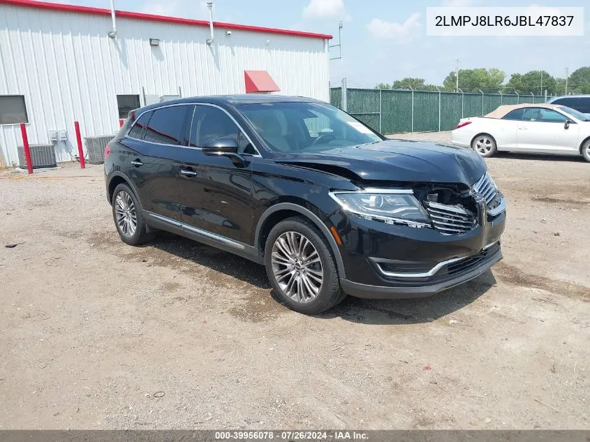 2LMPJ8LR6JBL47837 2018 Lincoln Mkx Reserve