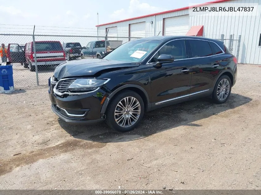 2LMPJ8LR6JBL47837 2018 Lincoln Mkx Reserve