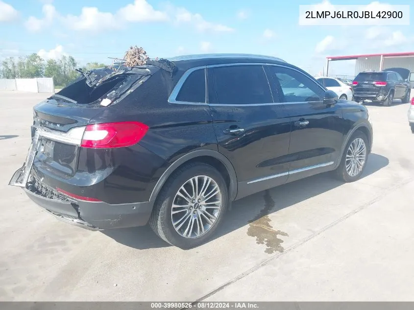 2LMPJ6LR0JBL42900 2018 Lincoln Mkx Reserve