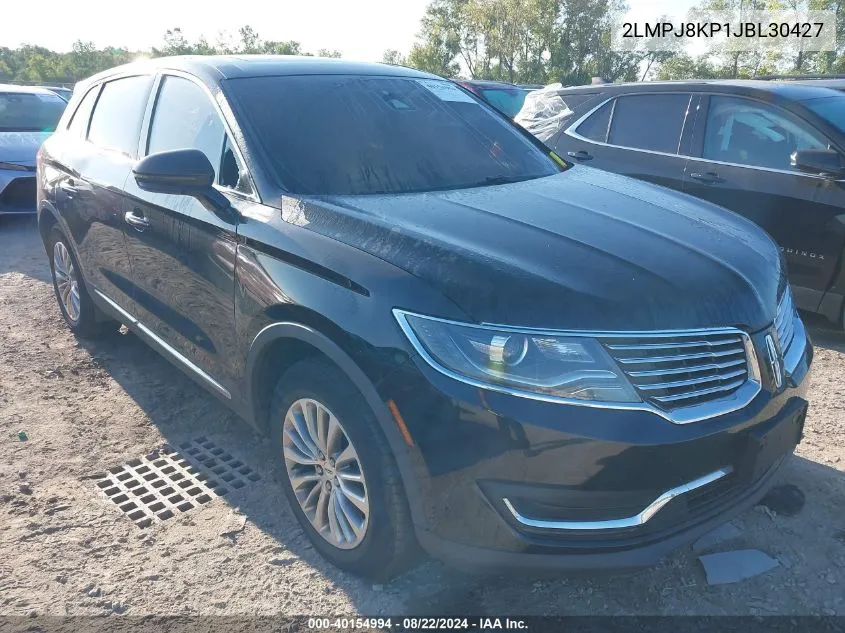 2018 Lincoln Mkx Select VIN: 2LMPJ8KP1JBL30427 Lot: 40154994