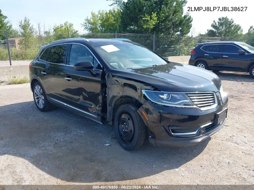 2018 Lincoln Mkx Reserve VIN: 2LMPJ8LP7JBL38627 Lot: 40176959