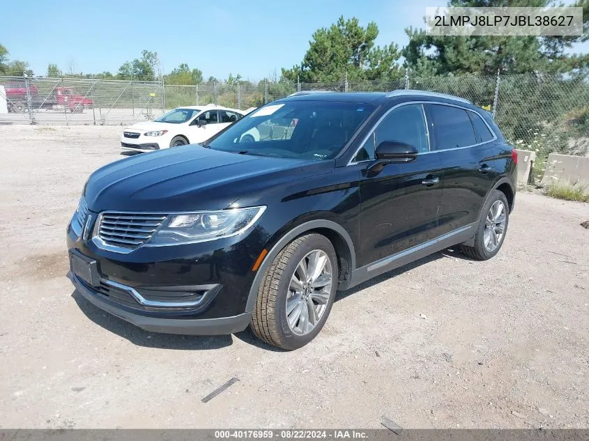 2LMPJ8LP7JBL38627 2018 Lincoln Mkx Reserve