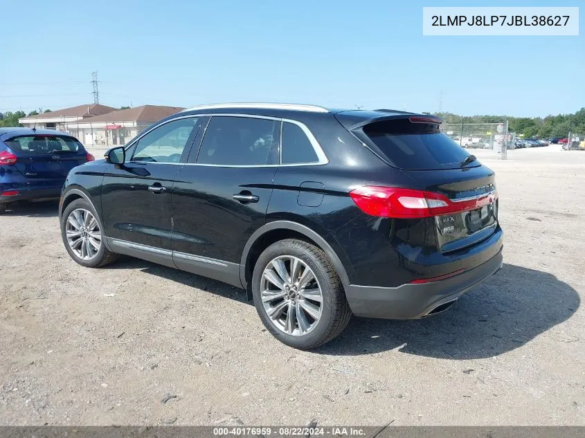 2018 Lincoln Mkx Reserve VIN: 2LMPJ8LP7JBL38627 Lot: 40176959