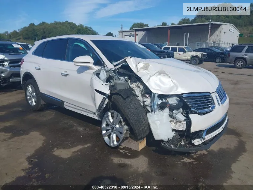 2018 Lincoln Mkx Premier VIN: 2LMPJ8JR3JBL30044 Lot: 40322310