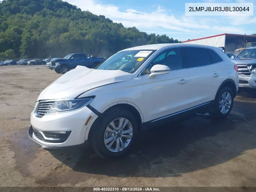 2018 Lincoln Mkx Premier VIN: 2LMPJ8JR3JBL30044 Lot: 40322310