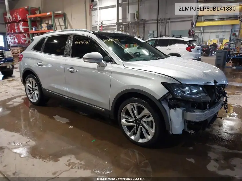 2LMPJ8LP8JBL41830 2018 Lincoln Mkx Reserve