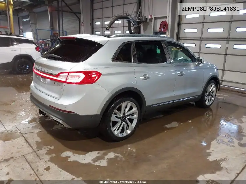 2LMPJ8LP8JBL41830 2018 Lincoln Mkx Reserve