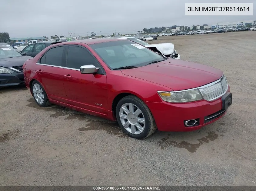 2007 Lincoln Mkz VIN: 3LNHM28T37R614614 Lot: 39610856