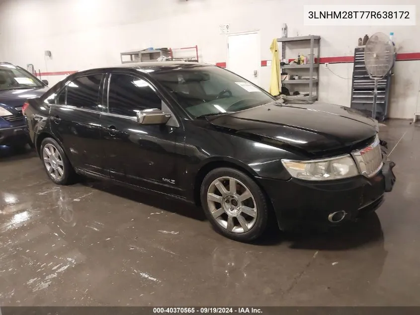 2007 Lincoln Mkz VIN: 3LNHM28T77R638172 Lot: 40370565